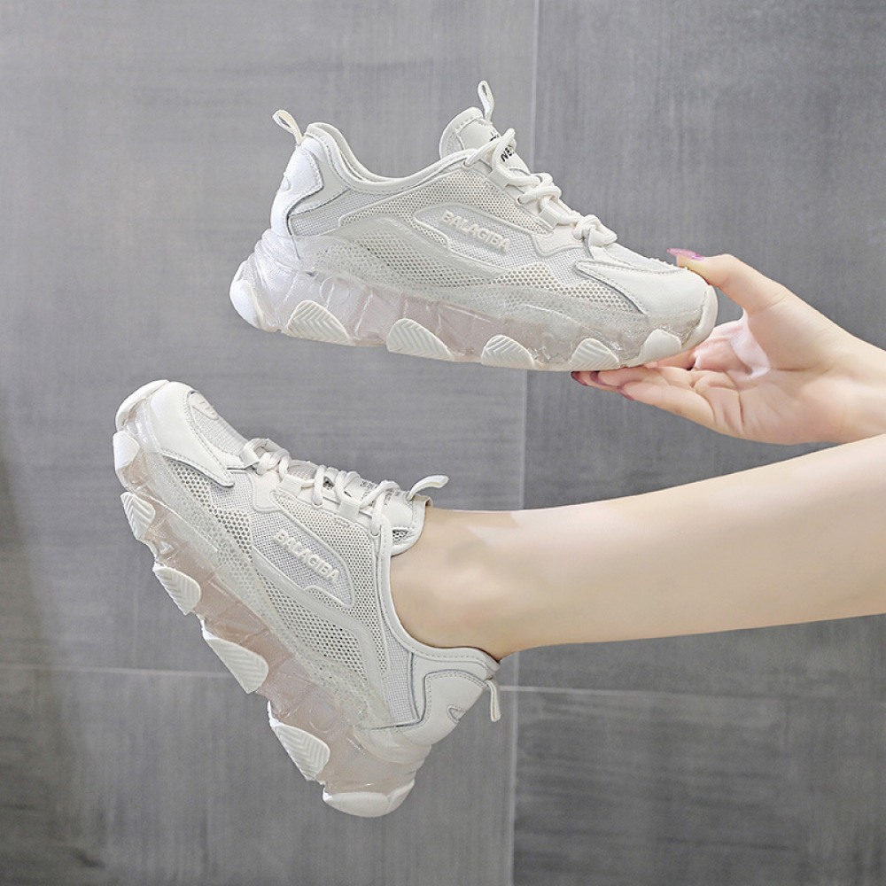 Women's New Summer Shoes Mesh Breathable Thick Bottom Casual Sports Shoes Women